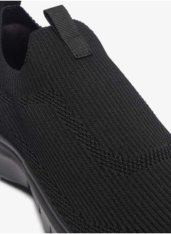 Dash Men Textured Slip-On Sports Shoes with Pull Tabs  - Image 5