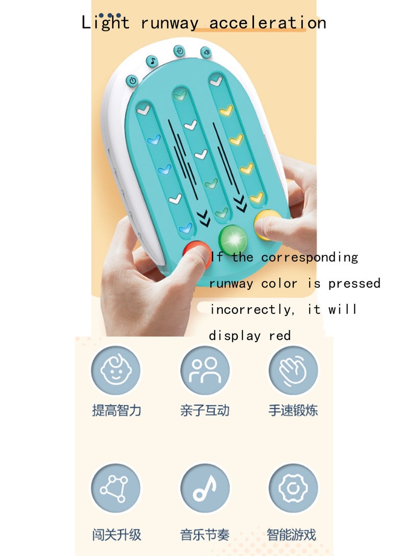 Mini Purple Rhythm Master Speed Push Game Console, Electronic Music Rhythm Game, Handheld Puzzle Game Sensory Toy, Suitable For Children And Adults Gift - Image 3