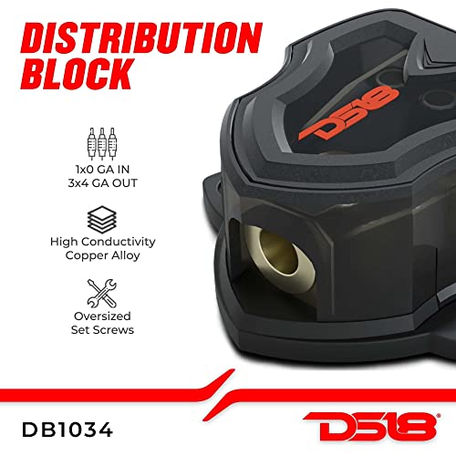 DS18 DB1034 Distribution Block 1X0-GA in 3X4-GA Out for Car Amplifiers - Image 3