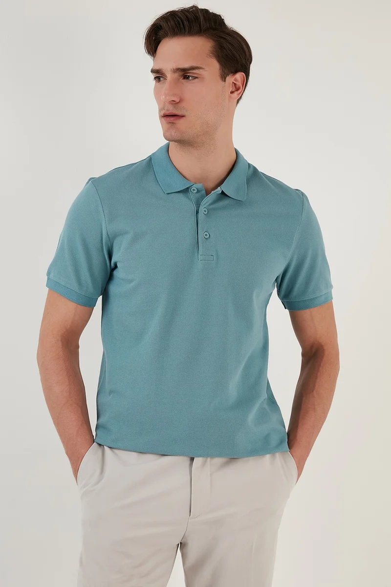 Buratti 100% Cotton Buttoned Polo T Shirt Men's Polo 5902127