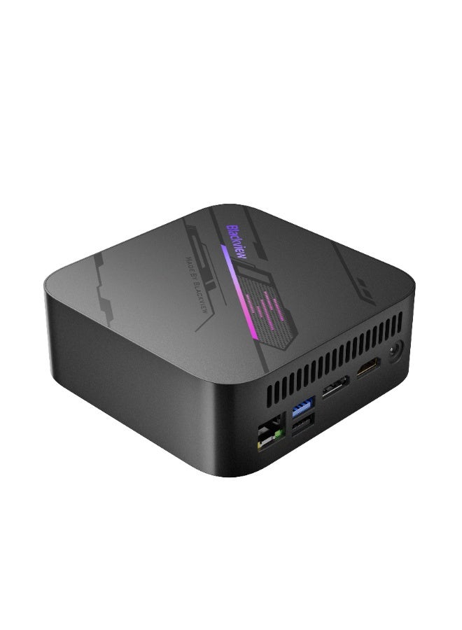 Blackview MP100 MINI PC AMD Ryzen™ 7 5700U(up to 4.3GHz) 16GB RAM 512GB ROM  4K UHD 144HZ Support WiFi 6/BT5.2  /1*HDMI 2.0/1*DP 1.4 ,Windows 11 Pro Black Desktop Computer black - Image 4