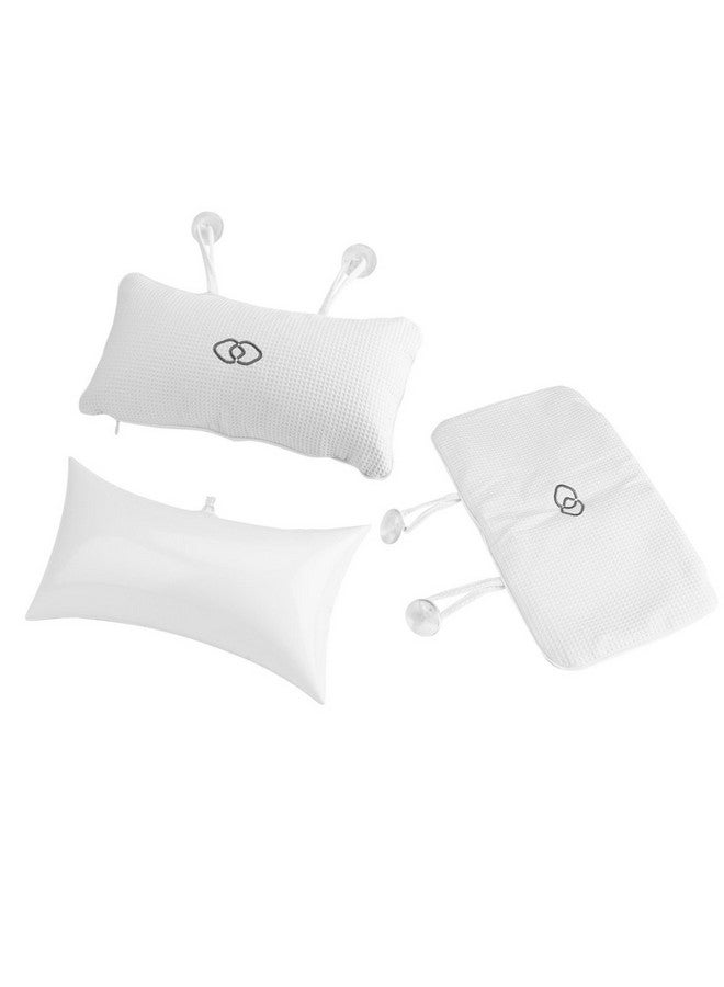 Hongzer Inflatable Bath Pillows For Tub Nonslip Bathtub Spa Pillow Bath Cushion With Suction Cups Head Neck Support Bathing Accessories - Image 3