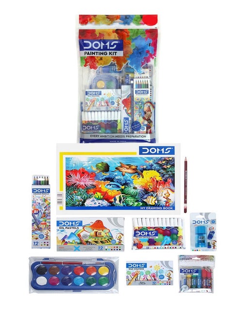 Value Painting Kit For School Multicolour