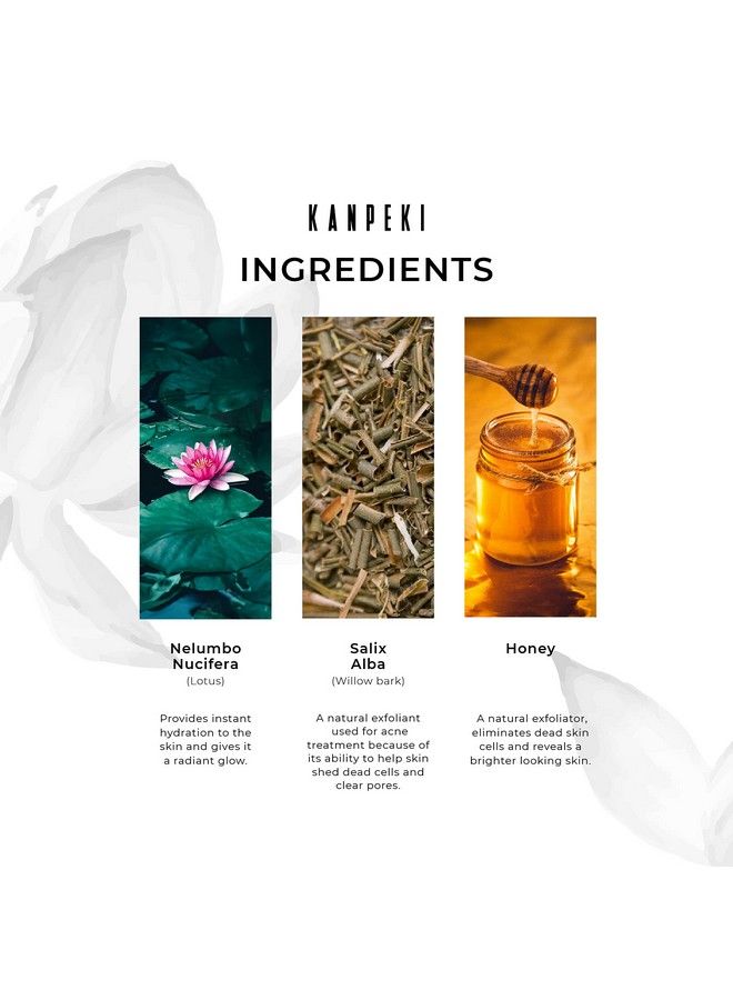 KANPEKI Vita Mineral Complex Face Cream ; Reduces Discoloration & Provides Hydration ; Contains Lotus Williow Bark & Honey Extracts ; Japanese Skin Care Product ; All Skin Types - Image 5