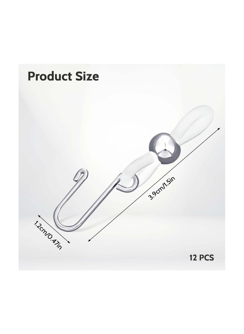 Generic - Zipper Holder Upper for Jeans, 12PCS Clasp Gadget to Keep Pants Zipper up, Stretch Removable Zipper Puller Silicone Hook for Jeans Zipper and Button, Hook for Skirt Zipper and Button - Image 1