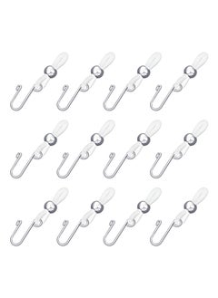 Zipper Holder Upper for Jeans, 12PCS Clasp Gadget to Keep Pants Zipper up, Stretch Removable Zipper Puller Silicone Hook for Jeans Zipper and Button, Hook for Skirt Zipper and Button