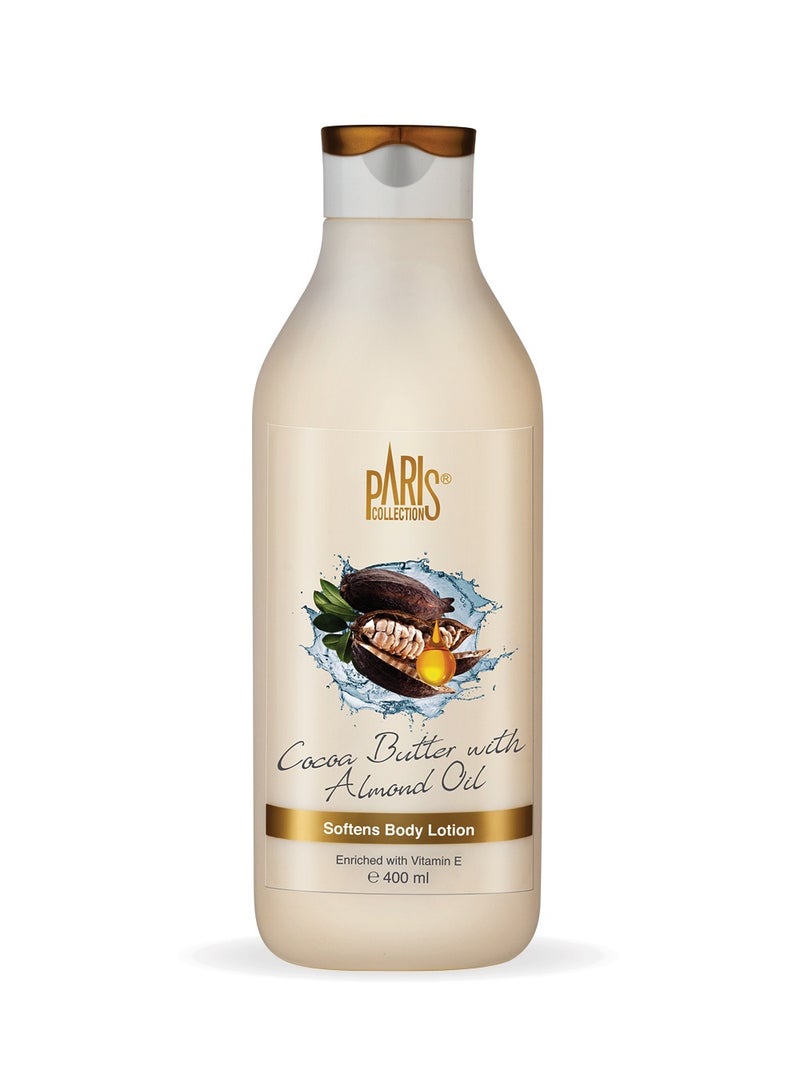 باريس كولكشن لوشن الجسم بزبدة الكاكاو وزيت اللوز للجنسين 400 مل - Image 1