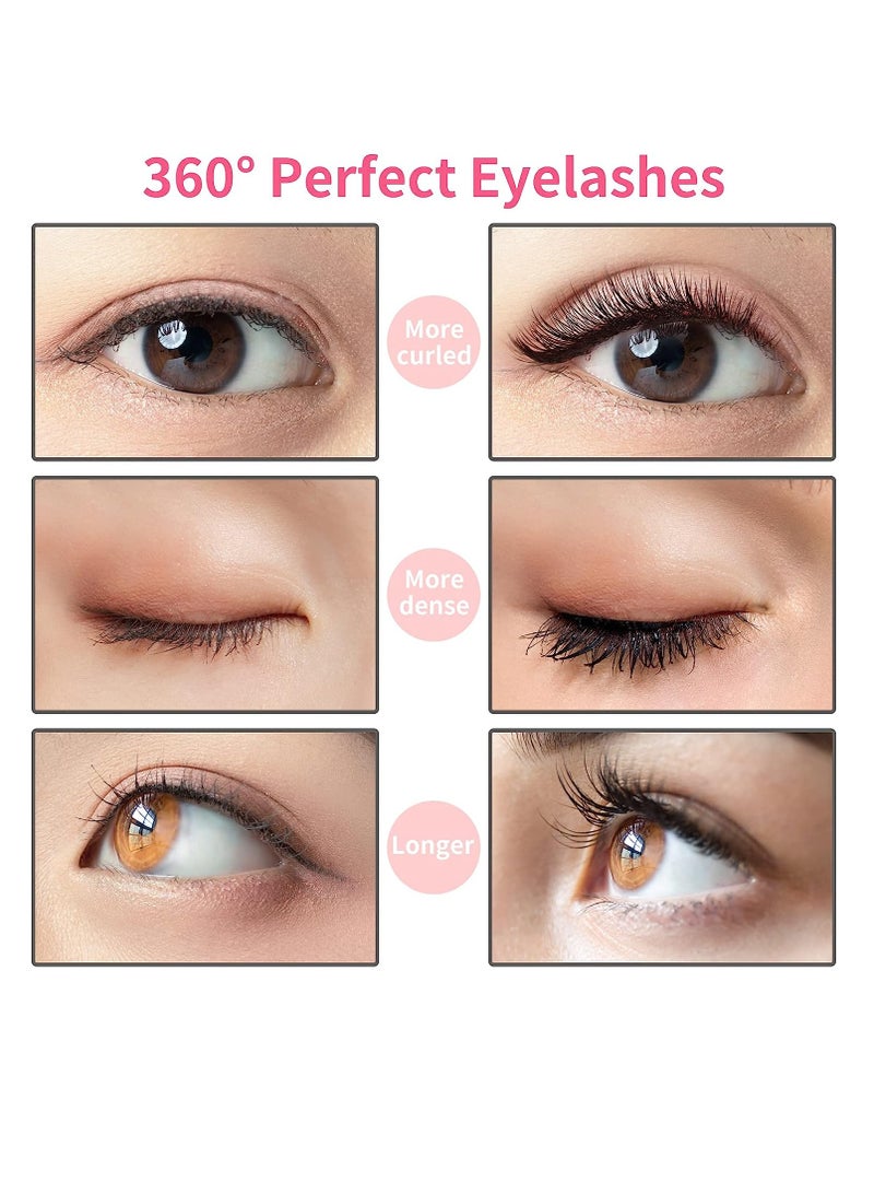 KASTWAVE Heated Eyelash Curler, USB Rechargeable Eyelash Curler, 2 Heating Modes Handheld Heated Lash Curler, Get Naturally Curled Lashes in Seconds, No Harm to Eyelashes, 1 Pcs, White - Image 2