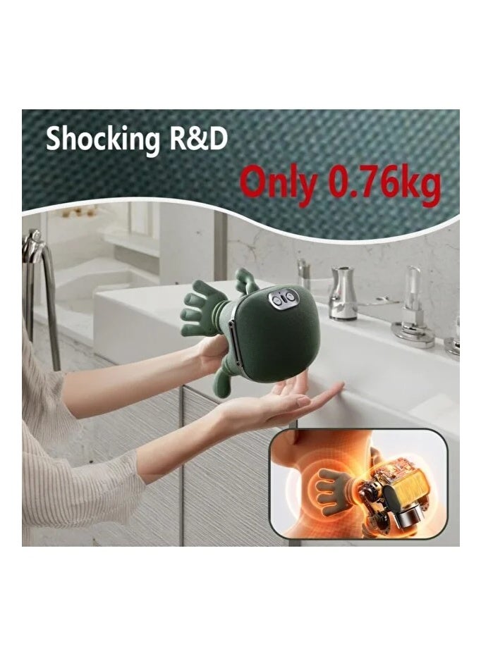 جاجيك Houmt Neck Massager – Bionic 4D Rechargeable Neck & Shoulder Massager with Deep Tissue Shiatsu Kneading, Heat Therapy, Wireless Portable Design for Neck, Shoulder, Back & Muscle Pain Relief, Stress Reduction, and Full Body Relaxation – Rechargeable Home & Travel Massager - Image 5