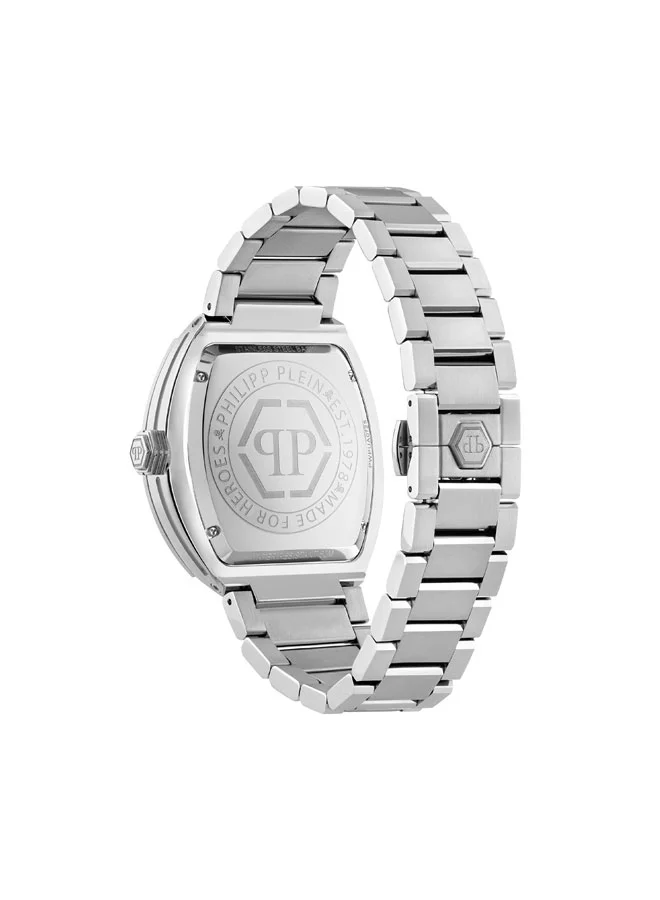 Philipp Plein Hexagon Phantom Stainless Steel Bracelet Analog Watch for Men, 44mm