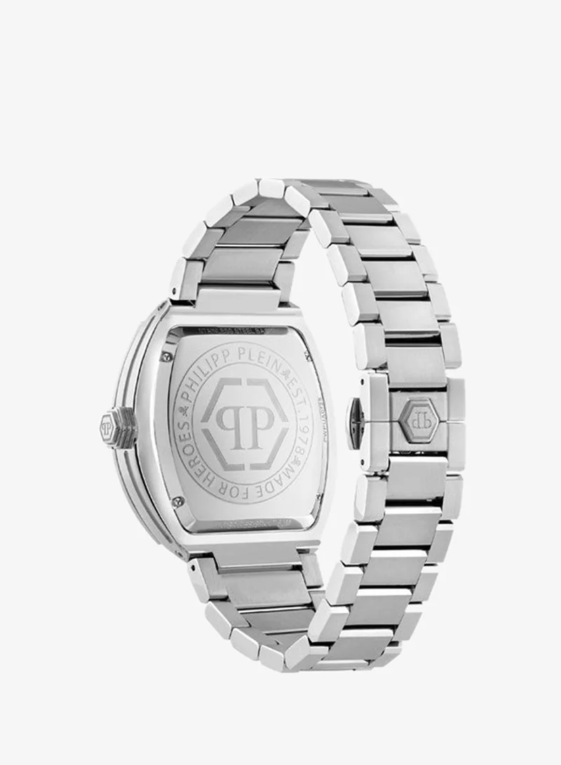 فيليب بلين Hexagon Phantom Stainless Steel Bracelet Analog Watch for Men, 44mm