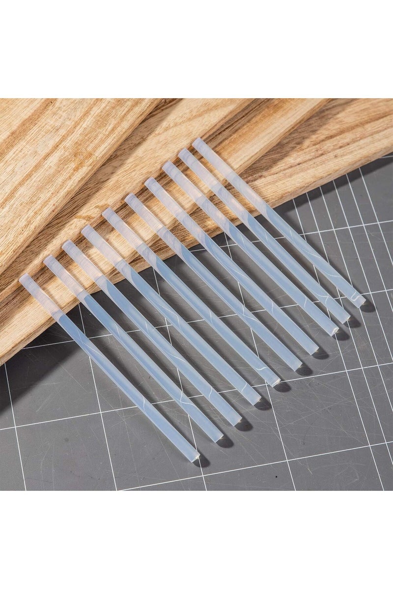 Deli Desktop Supplies Glue Gun Hot Melt Stick Small 10 pcs, 7mm*150mm, White - Image 2