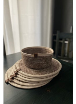 Miss Juli 6-Piece Supla American Service Plate Mat 31 Cm + 1 Piece Bread Basket 18 cm  - Image 1