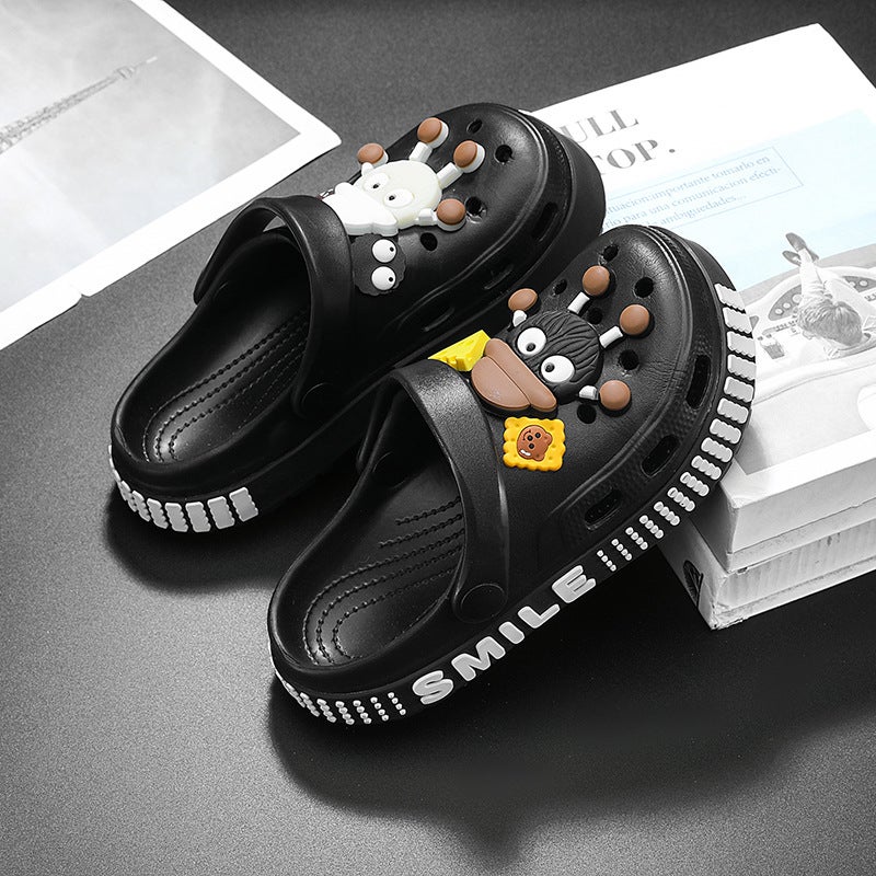 Children'S Croc Shoes Summer Boys Indoor And Outdoor Two-Wear Sandals Medium And Large Children Girls Garden Shoes Cute Beach Shoes Trendy - Image 4