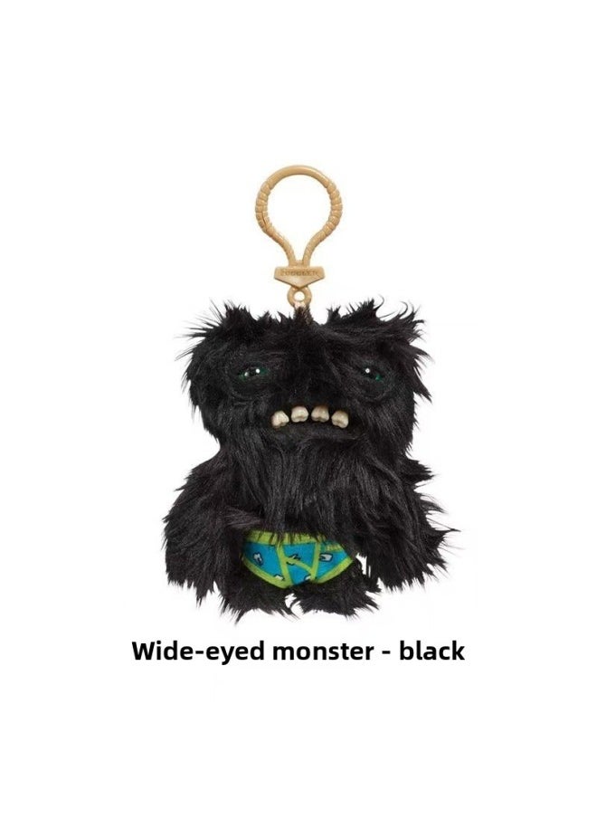 Key Pendant Genuine Big Teeth Teeth Monster Doll Teeth Treasure Ugly Adorable Monster Funny Plush Support One Generation-Color:Keychain-baji Monster (mixed Colors)-Height:About 12cm  - Image 4