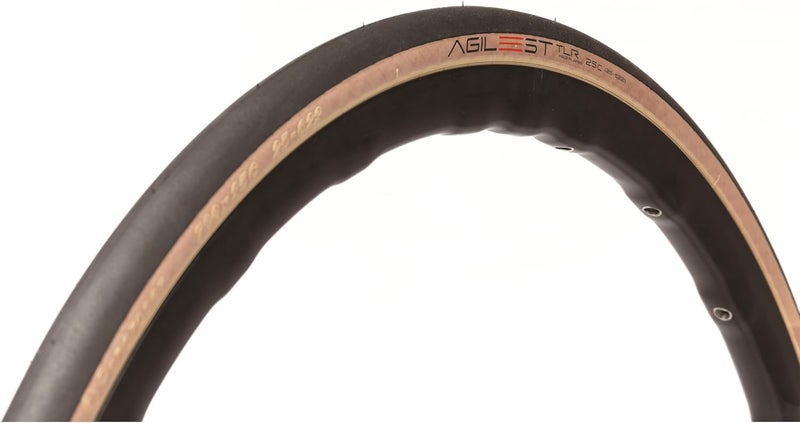 Panaracer إطار دراجة الطريق القابل للطي باناريسر أجيلست TLR - خفيف الوزن وجاهز بدون أنبوب - الحجم 700 x 30C - أسود/كهرماني - Image 1