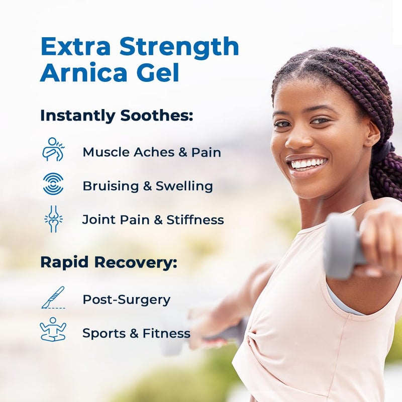 VitaMedica Arnica Gel Plus 15 Healing Plant Compounds, Extra Strength Formulation for Bruising, Swelling, Joint Pain, Muscle Soreness & Stiffness, All-Natural, Plant-Based Pain Relief - Image 2