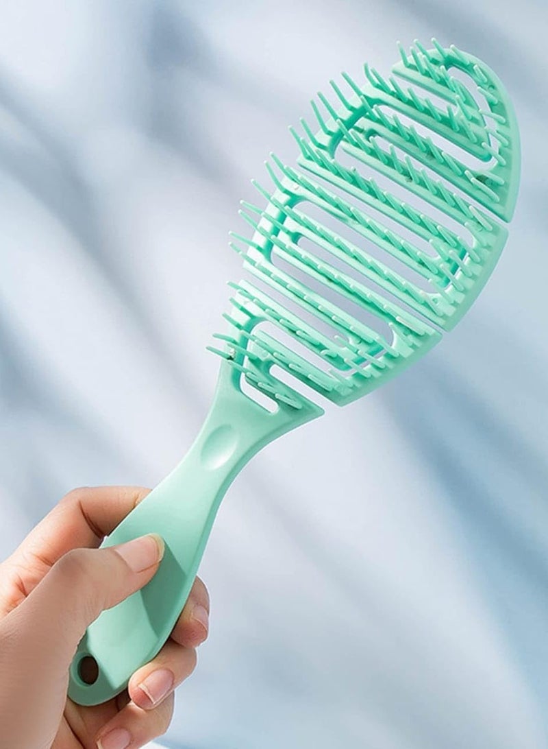 Oval Shaped Detangler Hair Brush For All Hair Types Detangling Brush For Women Girls & Kids Suitable For Both Wet And Dry Hair - Image 2