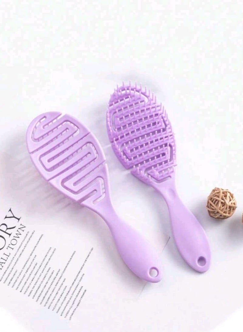 Oval Shaped Detangler Hair Brush For All Hair Types Detangling Brush For Women Girls & Kids Suitable For Both Wet And Dry Hair - Image 1
