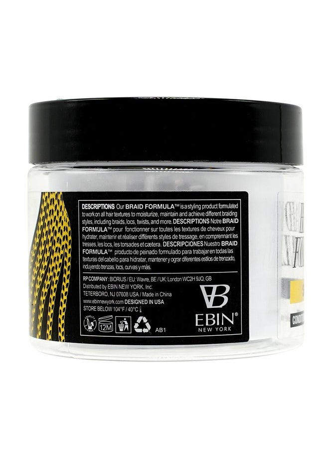 EBIN NEW YORK Braid Formula Conditioning Gel Super Hold 3.53 Oz Great For Braiding Twisting Edges No Residue No Flaking Strong Hold High Shine Smoothing With Clean No Buildup  - Image 3