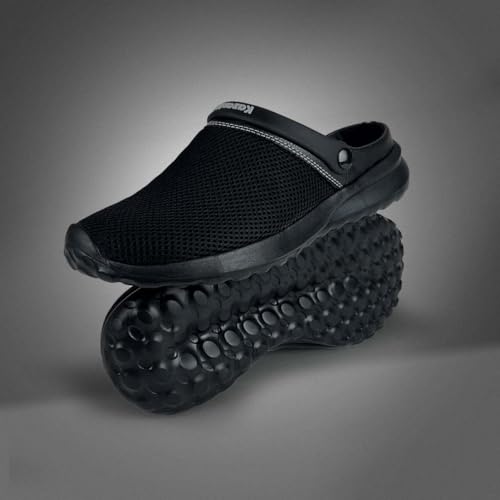 KazarMax Wanderer Black Clogs Sandals for Men -10 UK - Image 4