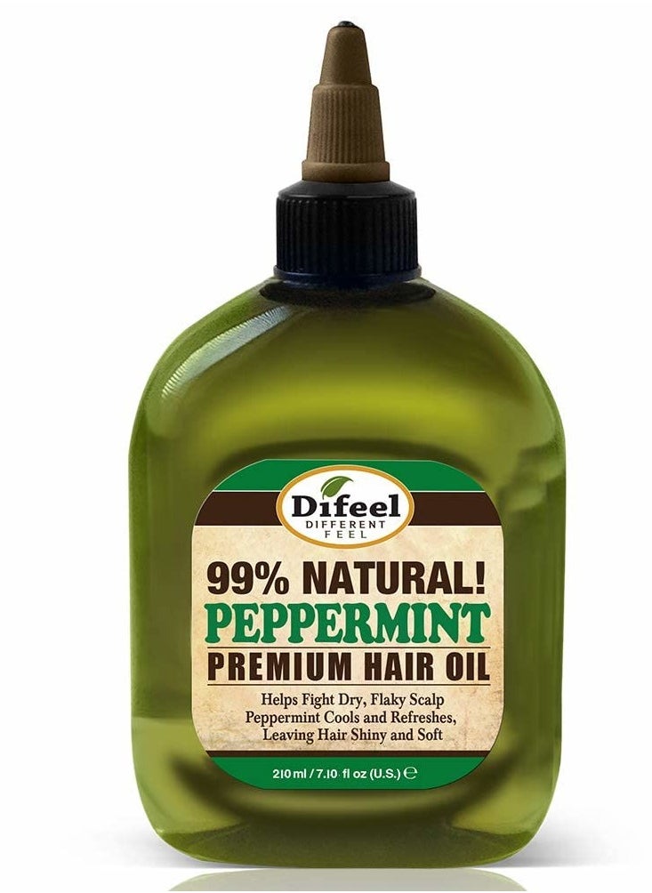 difeel Difeel Premium Natural Hair Oil - Peppermint Oil 7.1 Ounce - For Dry & Flaky Scalp, Cools & Refreshes Hair, Leaves Hair Shiny & Soft, Provides Immediate & Long Lasting Benefits For Hair  - Image 1