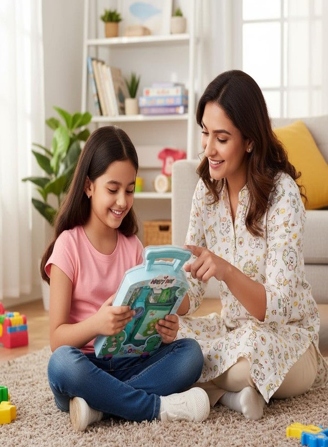 مجموعة أدوات مكتبية NYVAAS 7 في 1 بتصميم ديناصورات مرحة للأطفال | علبة أقلام، ساعة رقمية، أقلام رصاص، مبراة، ممحاة، محفظة، وغيرها | مجموعة أدوات مدرسية متكاملة للأولاد والبنات | هدية مثالية للتوزيع - Image 4