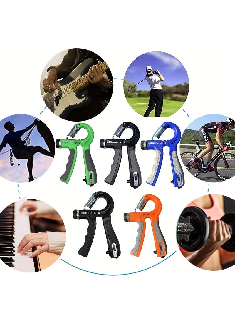 AROAQ Adjustable Hand Grip Strengthener Improve Finger Dexterity & Wrist Strength, Fitness Equipment for Guitar, Golf, Cycling, Piano & Weightlifting, Durable PP Material Grip Strength Trainer - Image 4