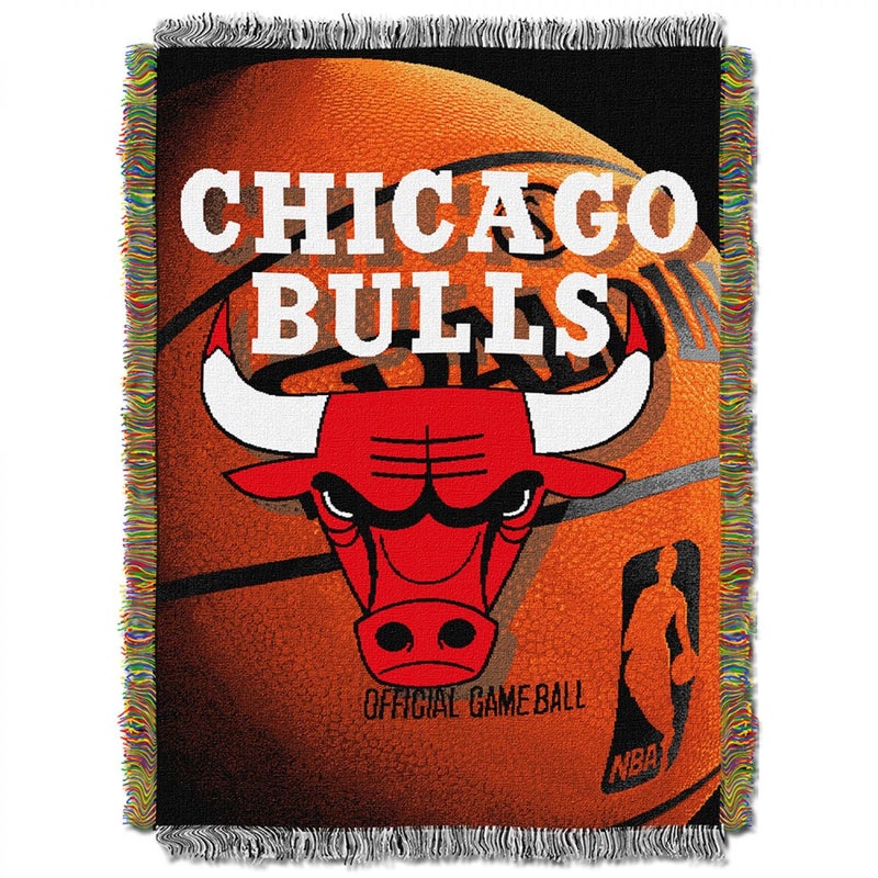 Northwest NBA Chicago Bulls Unisex-Adult Woven Tapestry Throw Blanket, 48" x 60", Photo Real - Image 2