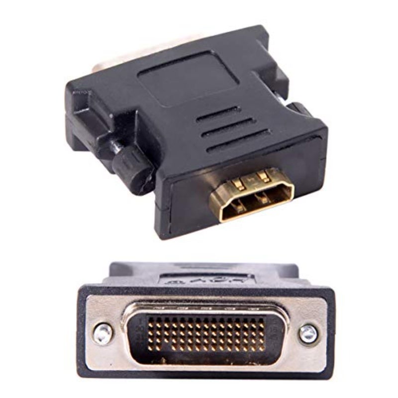 PC graphics card extension adapter, DMS-59 male to HDMI female, 1080P, metal housing, black, high-speed signal transmission - Image 1