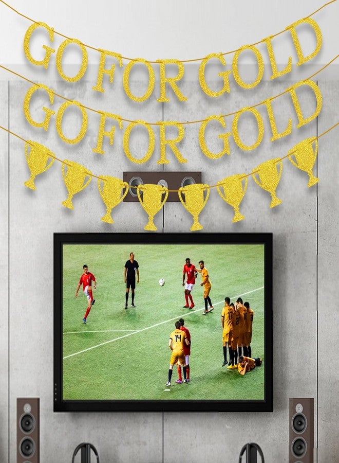 CANIPHA 3Pcs Golden Shiny Banner Sports Party Decorations - Champion Banners for Themed Events - Image 4