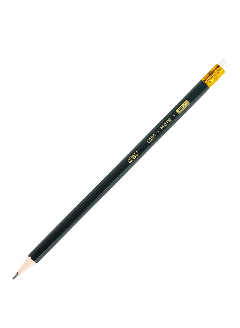 Deli HB Graphite Pencil 6-pack EU20000 with Eraser - Image 2