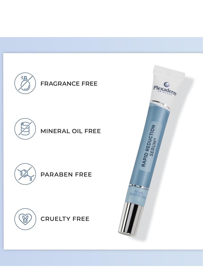 Plexaderm Plexaderm Rapid Reduction Eye Serum - Visibly Reduces Under-Eye Bags, Wrinkles, Dark Circles, Fine Lines & Crow's Feet Instantly, Anti Aging Wrinkle Remover for Face, Full Size Tube - Image 3