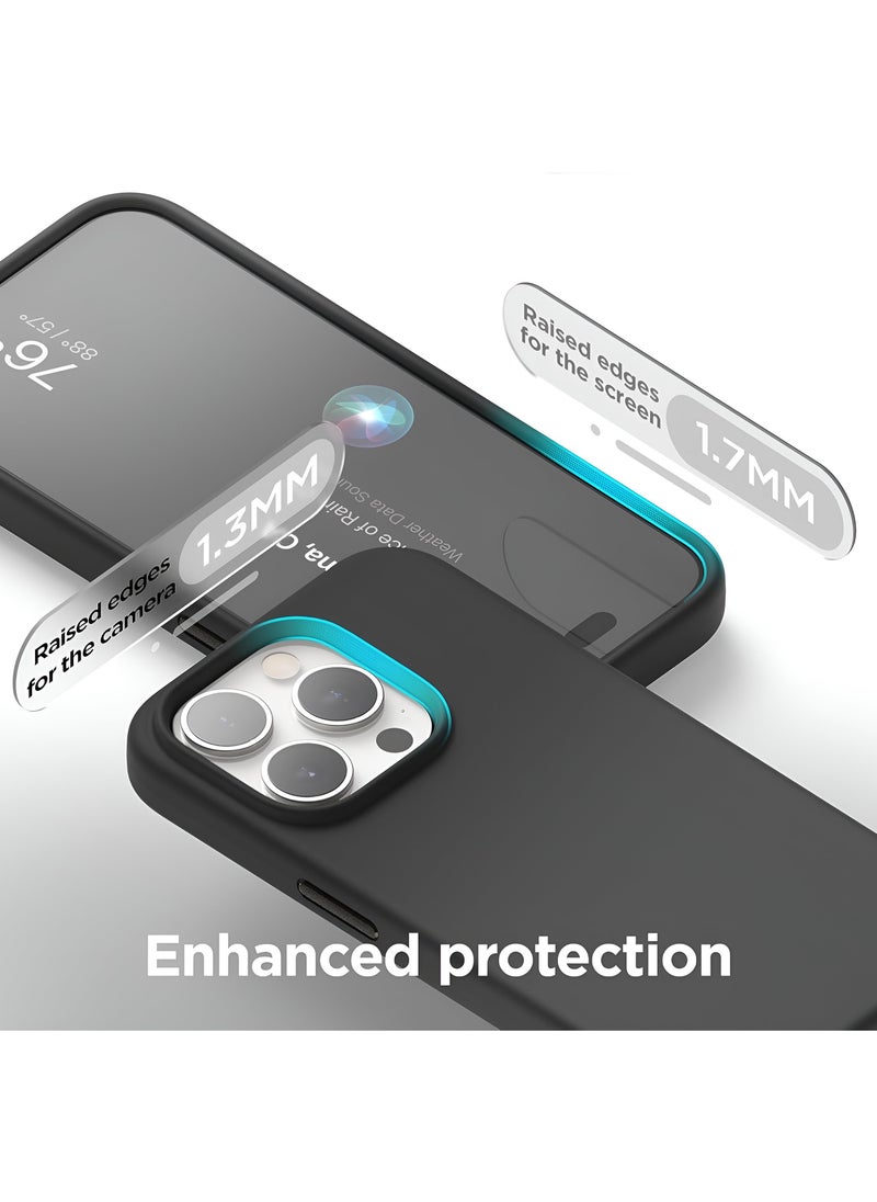 Mida iPhone 16 Pro Max Silicone Case Cover, full body protection case with a soft silky feel, shockproof cover with microfiber lining  - Image 3