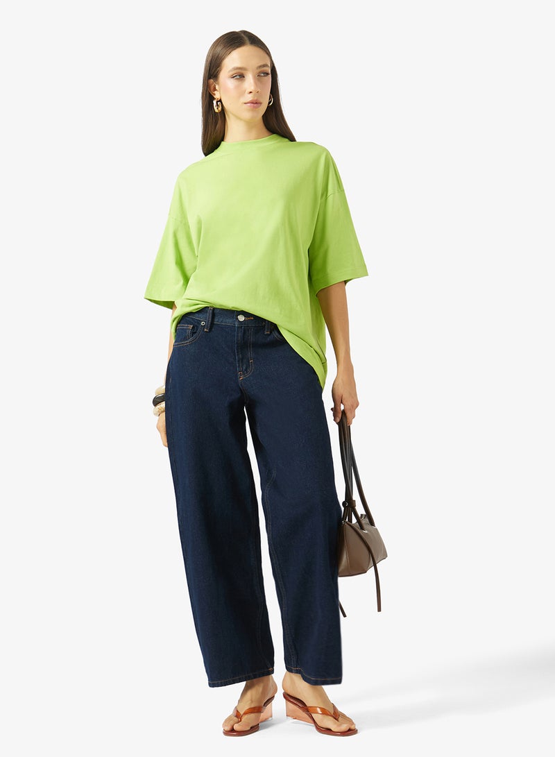 TOPSHOP Knitted Drop Shoulder T-shirt - Image 4