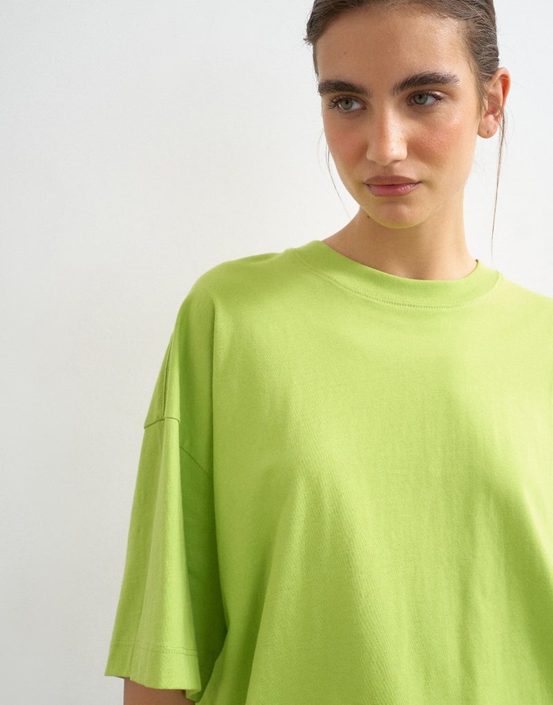 TOPSHOP Knitted Drop Shoulder T-shirt - Image 3