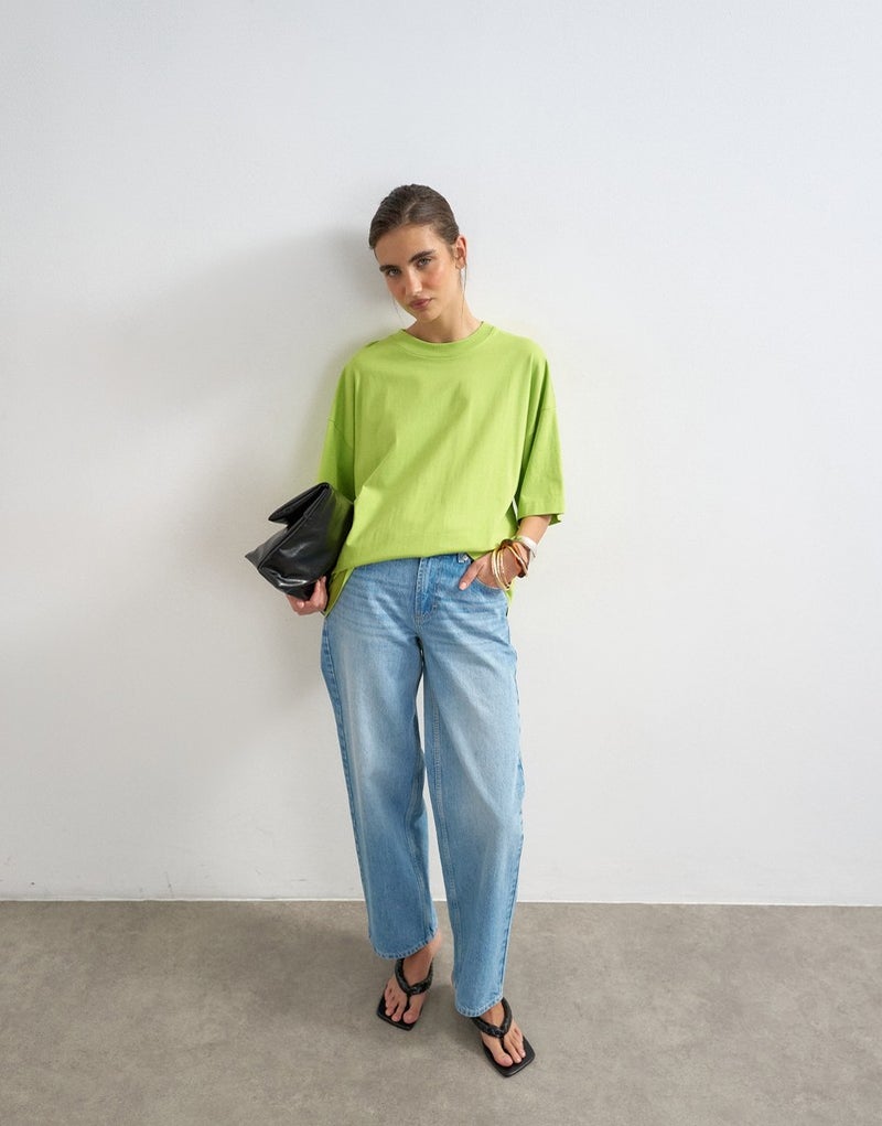 TOPSHOP Knitted Drop Shoulder T-shirt - Image 4