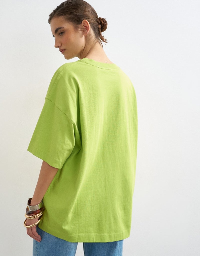 TOPSHOP Knitted Drop Shoulder T-shirt - Image 2