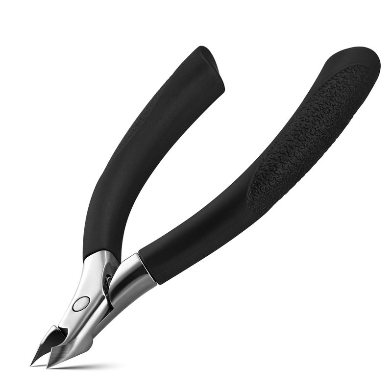 FVION Cuticle Trimmer Professional Cuticle Nippers Rubber Coated Handle Manicure Tools Stainless Steel Cuticle Cutter for Nails 5mm