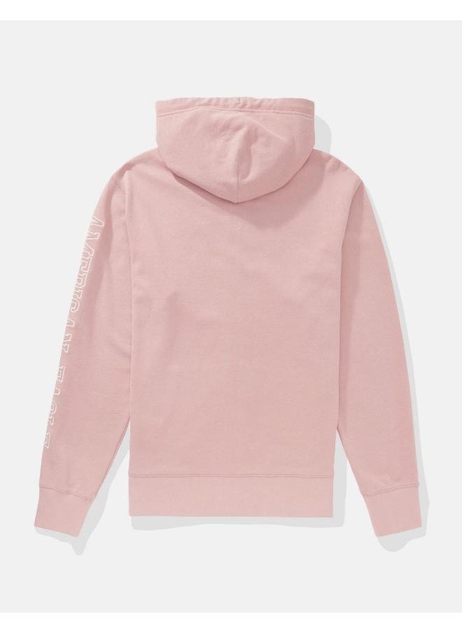 American Eagle - Logo Fleece Graphic Zip-Up Hoodie - Image 1