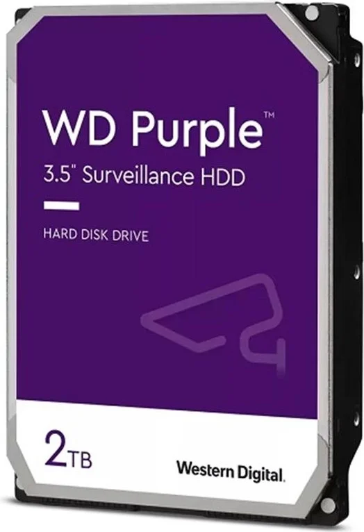WD 2 Tb 3.5 Purple Sata3 5400RPM 64MB 24/7 Security 23PURZ (3 Years Official Foreign Warranty)
