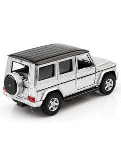 بيوينتي 1/36 مقياس مرسيدس AMG G63 G عربة دييكاست نموذج سيارة، سبائك سحب المركبات G عربة لعبة سيارة، سيارات هدايا للأولاد، الفضة  - Image 2