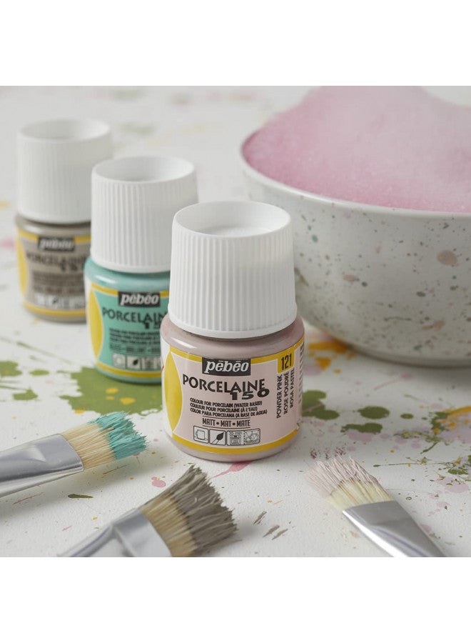 PEBEO 024-008 Porcelaine 150, China Paint, 45 ml Bottle - Opaline Pink - Image 3