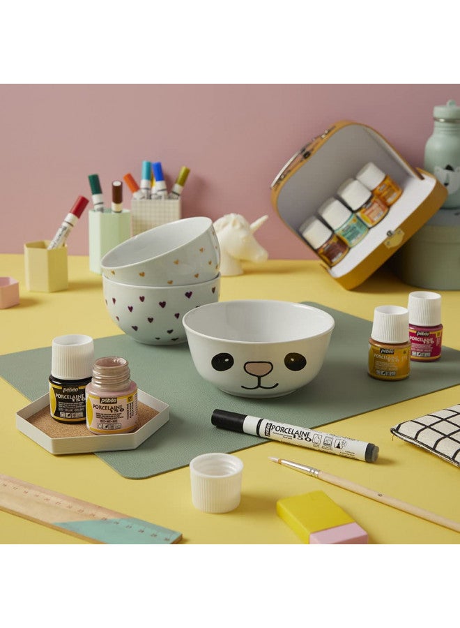 PEBEO 024-008 Porcelaine 150, China Paint, 45 ml Bottle - Opaline Pink - Image 2