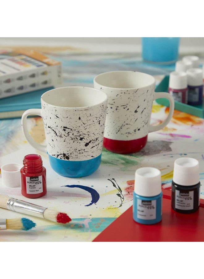 PEBEO 024-008 Porcelaine 150, China Paint, 45 ml Bottle - Opaline Pink - Image 5