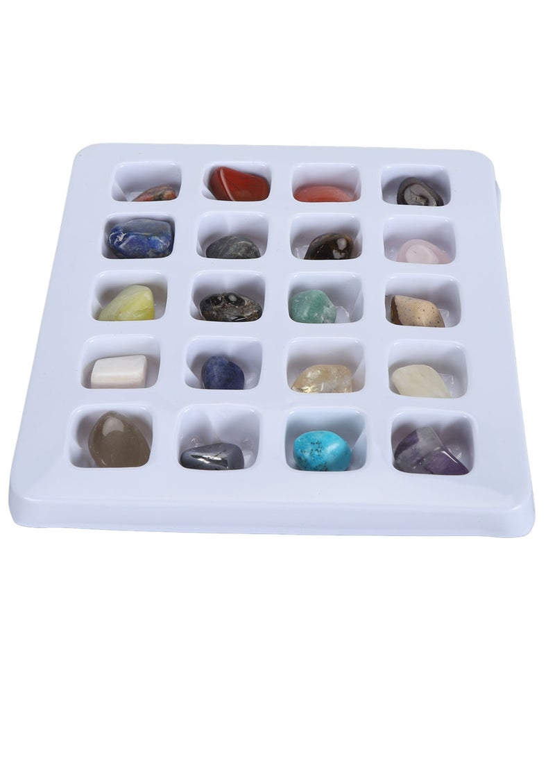 Velaurs 20 Piece Rock Stone Collection Kit for Boys Girls Fine Science Classroom Rock and Mineral Education  - Image 2