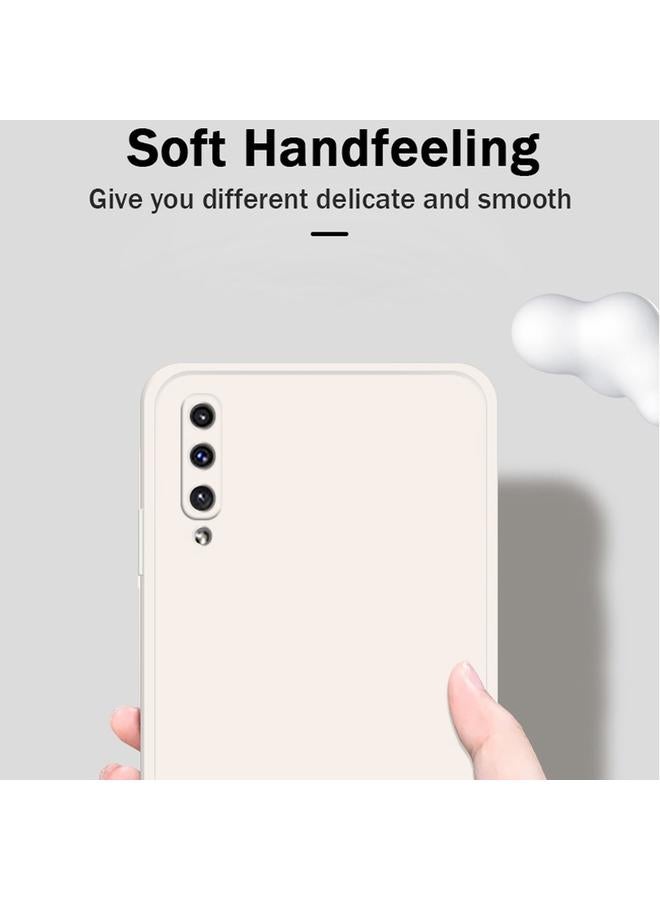 S-TOP Case For Samsung Galaxy A50 Solid Color Imitation Liquid Silicone Straight Edge Dropproof Full Coverage Protective Case - Image 3