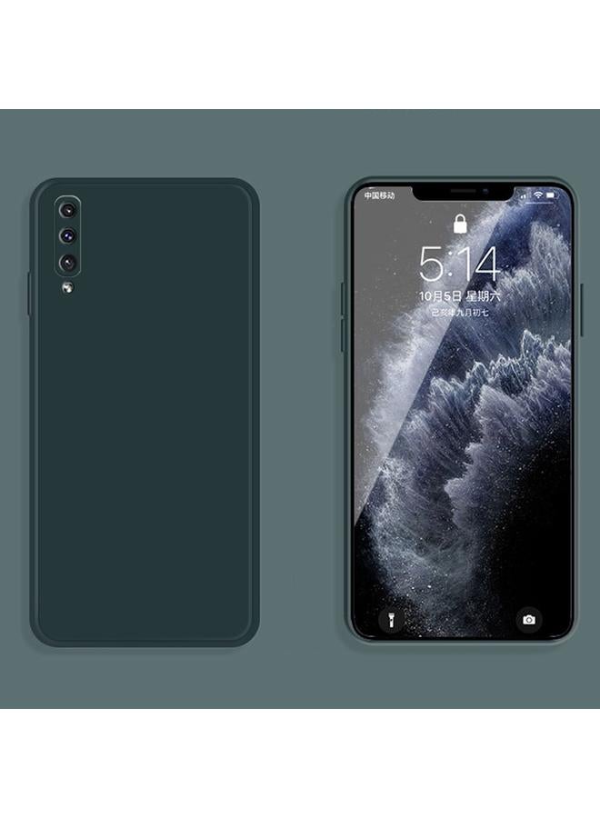 S-TOP Case For Samsung Galaxy A50 Solid Color Imitation Liquid Silicone Straight Edge Dropproof Full Coverage Protective Case - Image 2