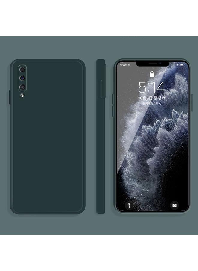 S-TOP Case For Samsung Galaxy A50 Solid Color Imitation Liquid Silicone Straight Edge Dropproof Full Coverage Protective Case - Image 1