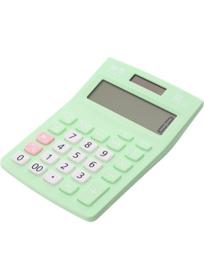ام اند جي آلة حاسبة مكتبية، حسابات مكتبية ملونة، شاشة كبيرة، تعمل بالطاقة الشمسية والبطارية، ألوان متنوعة - Image 2